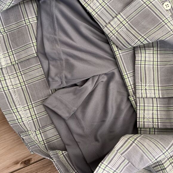 New IZOD Preppy Plaid Pleated Mini Tennis Skirt Skort Shorts FXG Golf Size 4 - Picture 7 of 9